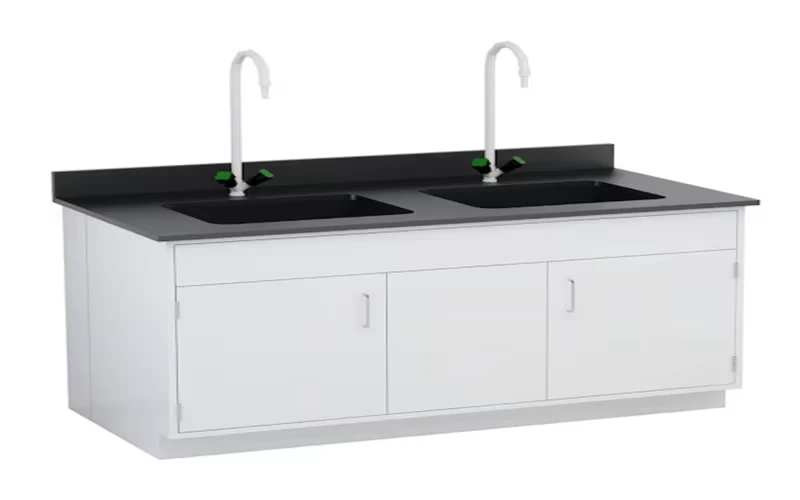 Stainless Steel Laboratory Sink with Professional Tap Fixture